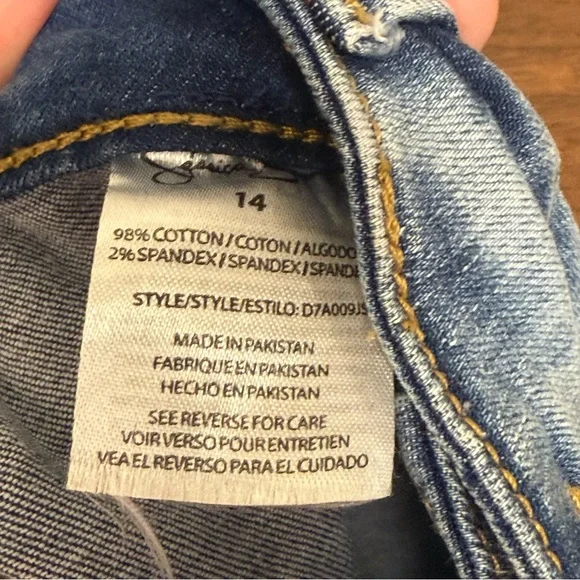 Jessica Simpson High Rise Wide Leg Crop Jeans Light Wash Size 24 - Picture 6 of 8